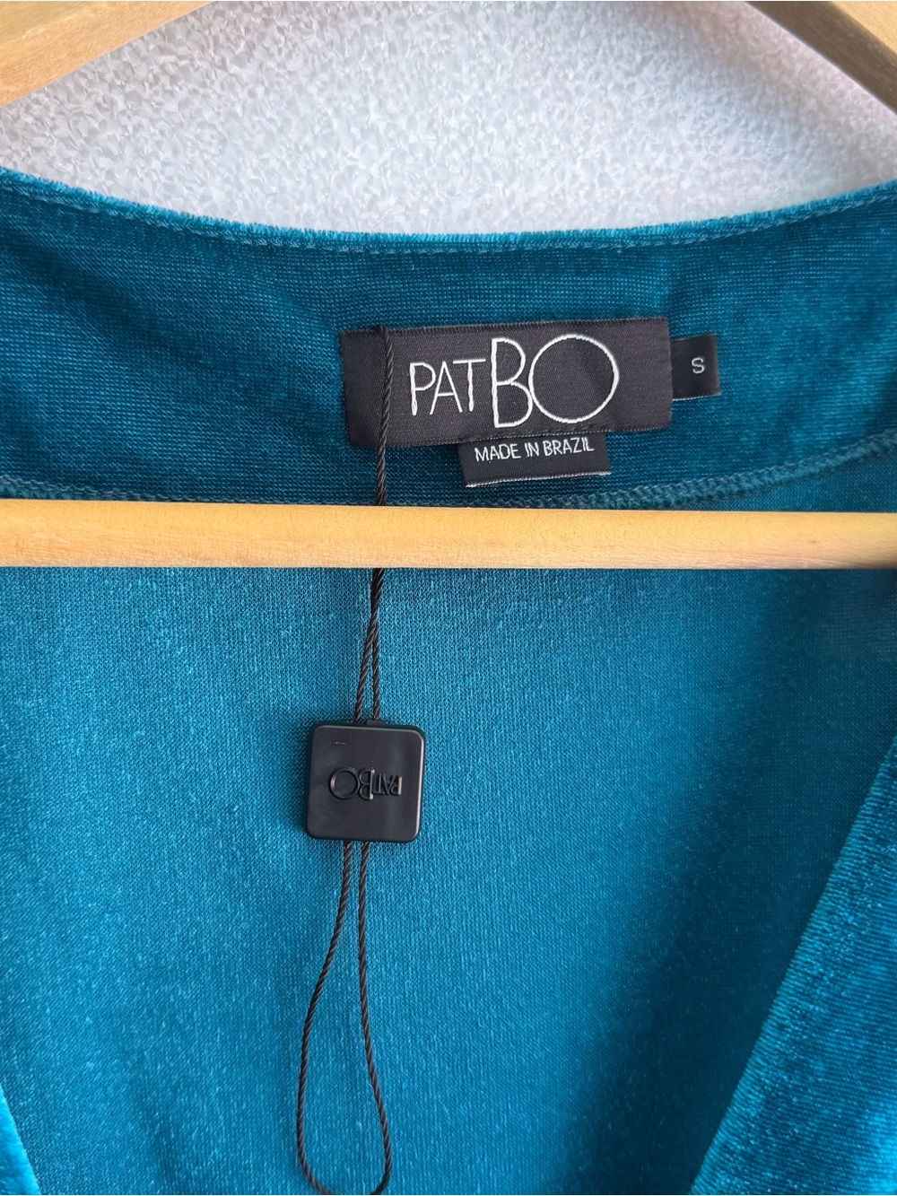 PatBO BLUE VELVET TOP - Picture 5 of 7